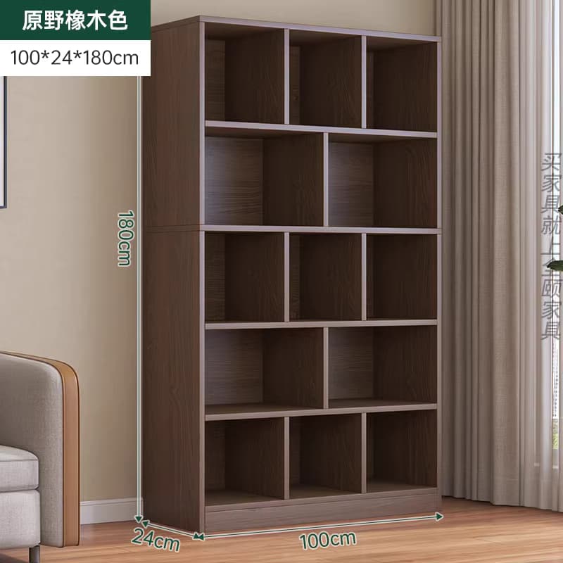 书架置物架落地靠墙学生简易客厅柜家用卧室储物收纳柜多层书柜邻