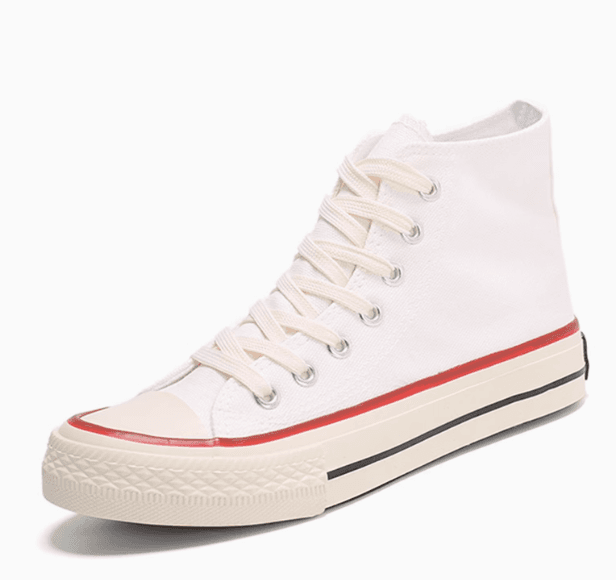 新款夏季高幫帆布鞋