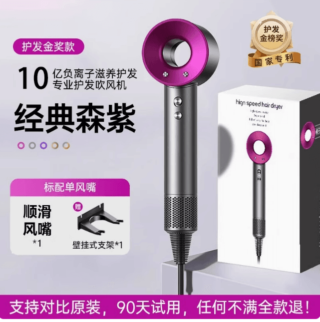 電吹風機家用負離子護髮静音速乾