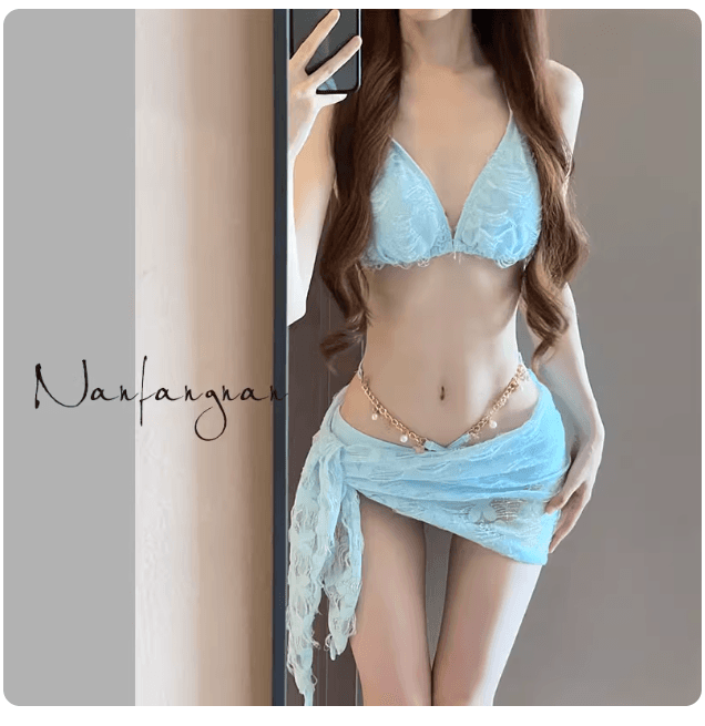 新款三件套拍照好看性感大小胸聚龍溫泉