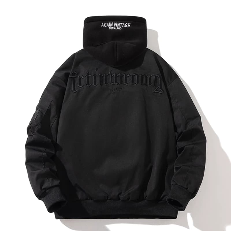 春秋冬季复古棒球服男女情侣款加厚棉衣休闲百搭潮牌外套飞行夹克