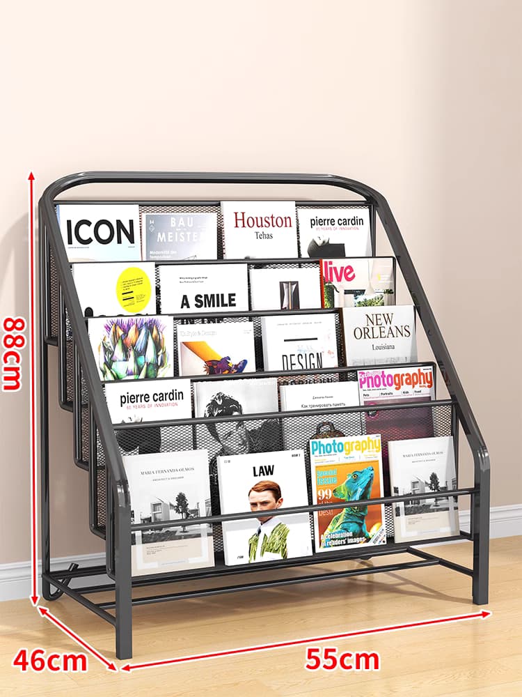 杂志架展厅展示架图书馆书报置物架收纳落地报纸报刊架宣传资料架子单页展架