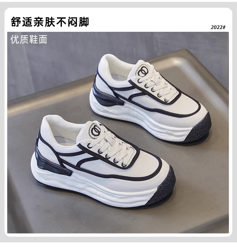 隱形内增高女鞋8CM厚底小白鞋